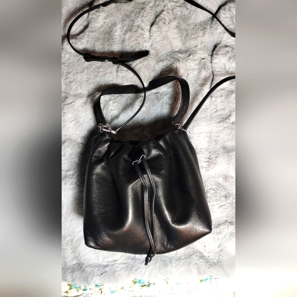 Theory Small Bucket Bag in Genuine Leather - Picture 1 of 12